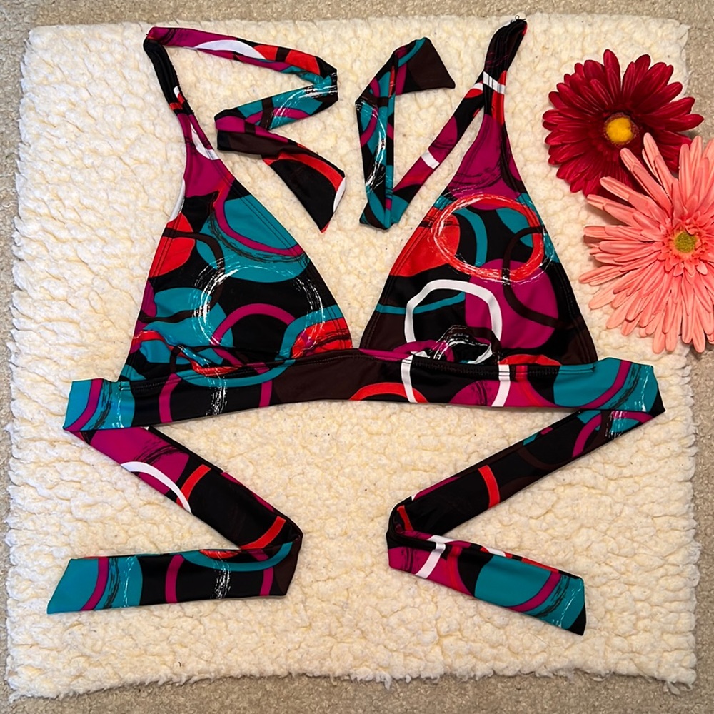 Faded Glory - Multi Colored Swim Top
